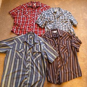 Wrangler Short Sleeve Snap Button XXL